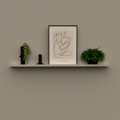 LIMA 150 | smalle stalen wandplank
