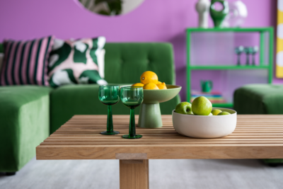 HKliving wijnglas the Emeralds hoog (set van 4)
