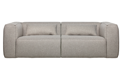 3-zits bank Bean lichtgrijs gemêleerd