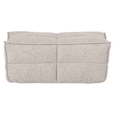 Cluster hocker velvet warm taupe