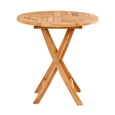 Inklapbare ronde houten tuintafel Jane