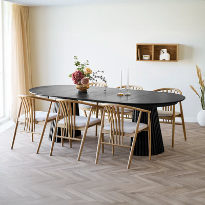 Uitschuifbare houten eettafel Alko - 120 tot 240