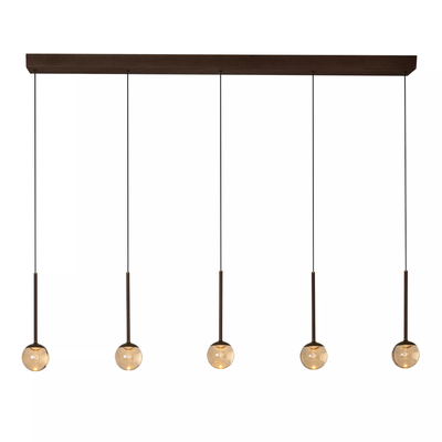 Calina Hanglamp 5-Lichts Koffie