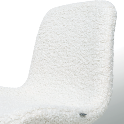 Eetkamerstoel Noa-Fé gestoffeerd - wit onderstel