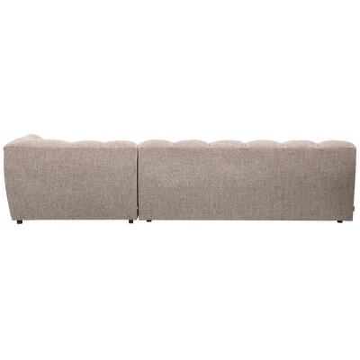 Allure chaise longue rechts geweven stof naturel melange