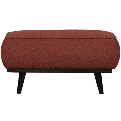 Statement hocker lichtbruin melange