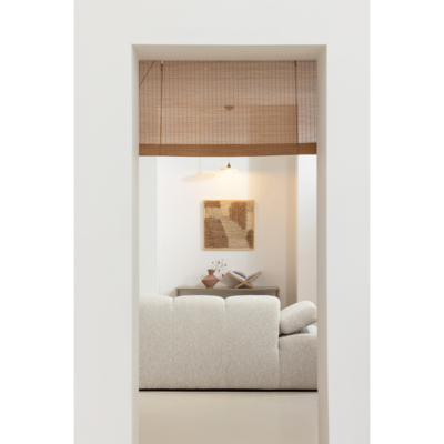 1,5-zits bank Mojo met Arm Links Bouclé Beige Melange