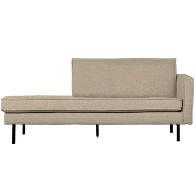 Rodeo daybed rechts ribstof bruin