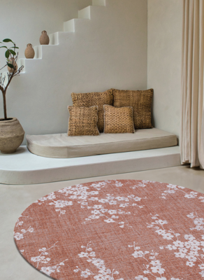 Ecorugs vloerkleed Sakura copper pink