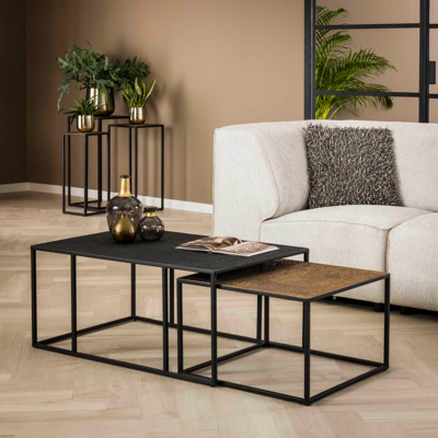 Salontafel Metallica Brons &amp; Zwart