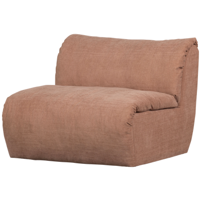 Baggy 1-zits element geweven chenille oudroze