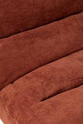 Loungestoel gecomprimeerd schuim roestbruin j-line