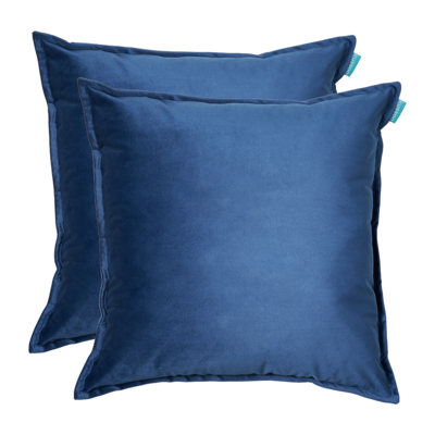 Sierkussen Fluweel uni 50x50 cm (set van 2)