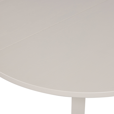 Janne uitschuifbare eettafel rond eiken dakargrau [fsc]