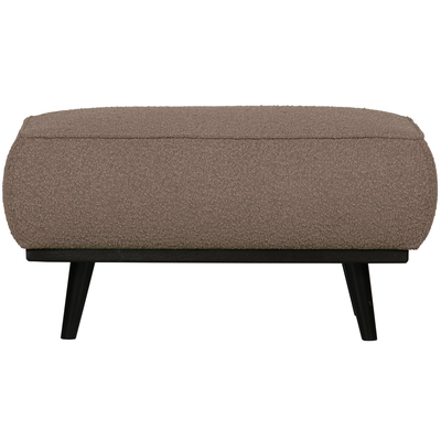 Statement hocker lichtbruin melange