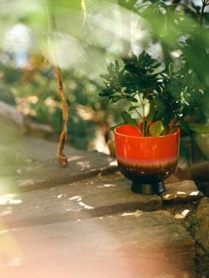 HKliving Retro Flower pot Cherry Red