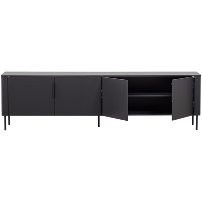 Gunnar tv meubel 200 cm grenen matzwart [fsc]