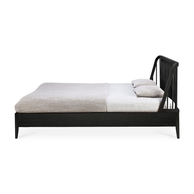 Ethnicraft bed Spindle black 160x200 cm
