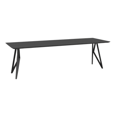 Studio HENK tafel Butterfly Rechthoekig - zwart frame, zwarte beits