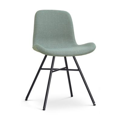Eetkamerstoel Noa-Fé gestoffeerd - zwart onderstel