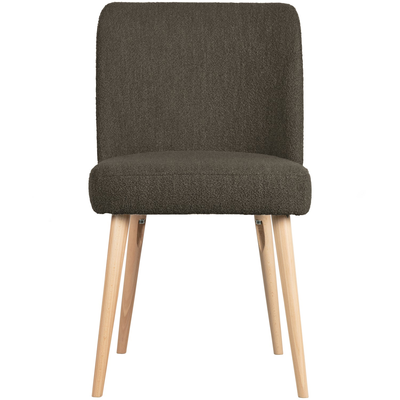 Force eetkamerstoel boucle staalgrijs