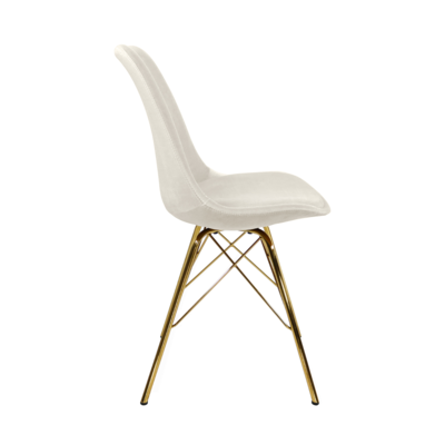 Kuipstoel Velvet goud frame