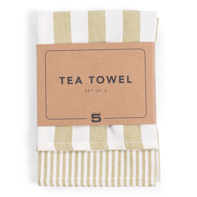 Theedoek Olivia set van 2