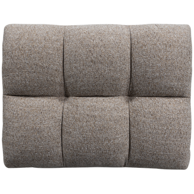 Allure hocker geweven stof donkerbruin melange