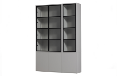 Vitrinekast Basic grenen 4 deurs