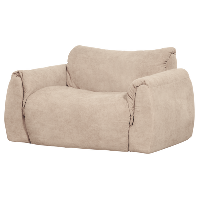 Baggy loveseat geweven chenille bruin