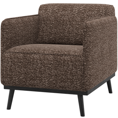 Statement fauteuil met arm chenille velvet perzikroze