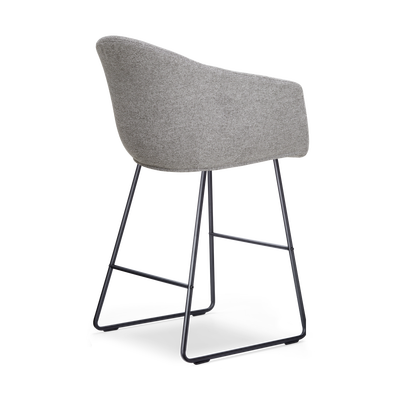 Barkruk Nino-Otis gestoffeerd met zwart onderstel (zithoogte 65 cm)