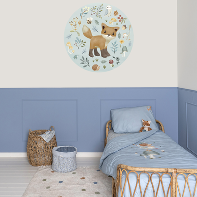 Behangcirkel Forest Friends Blauw (100cm)