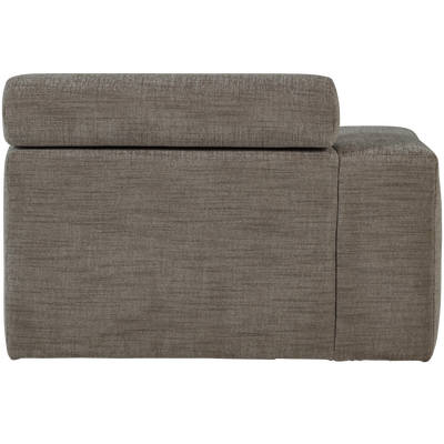Novi chaise longue element arm links ribstof terra