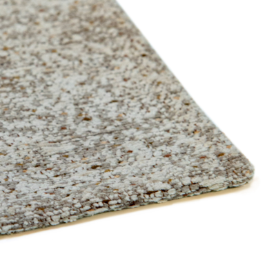 Modern Mist wit gestructureerd vloerkleed met stippenpatroon