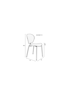 Zuiver eetkamerstoel The Ocean Chair - set van 2