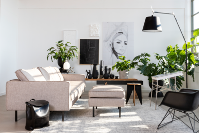 Loods 5 Design 4,5-zitsbank Slimm Stof Outside