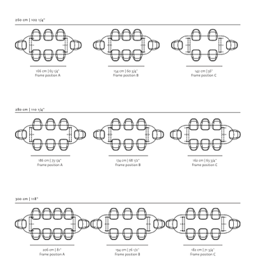 Studio HENK tafel Butterfly Plat ovaal - zwart frame, hardwax light 3041