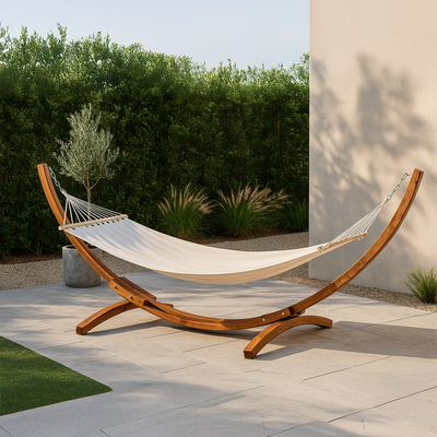 Hangmat Freeke beige - met standaard