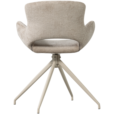 Eliva eetkamerstoel structure velvet paars - set van 2