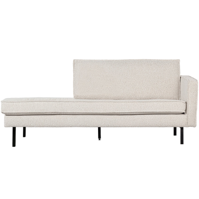 Rodeo daybed rechts ribstof bruin