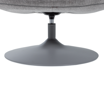 Elvi draaifauteuil chenille structuur lichtgrijs