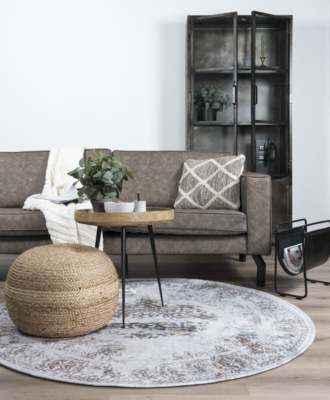 Vloerkleed Juud Grijs Rond
