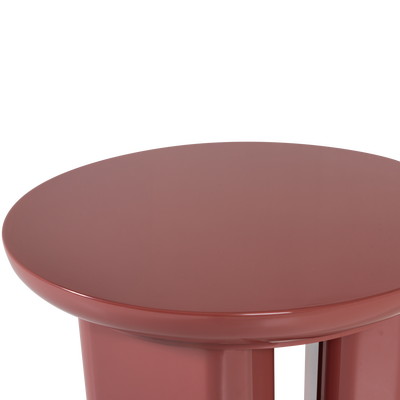 Orivo bijzettafel hout hoogglans oudroze [fsc]