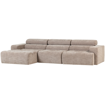 Novi chaise longue bank links oranje melange