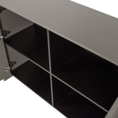 Brock dressoir 200 cm essen fineer warmgrijs [fsc]