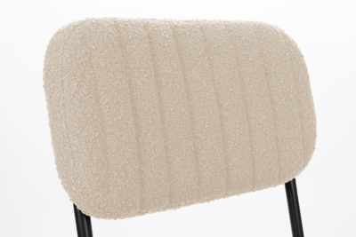 Housecraft living eetkamerstoel Jake bouclé