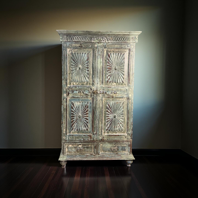 kast 2 deur 2 la blauw uniek