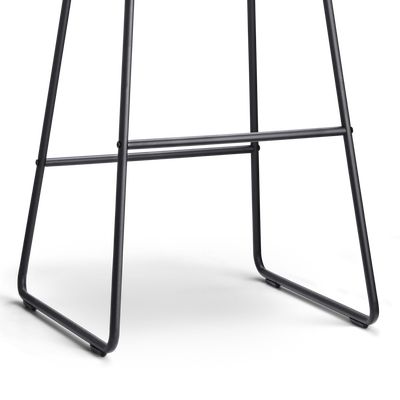 Barkruk Nino-Mats zwart onderstel 75 cm