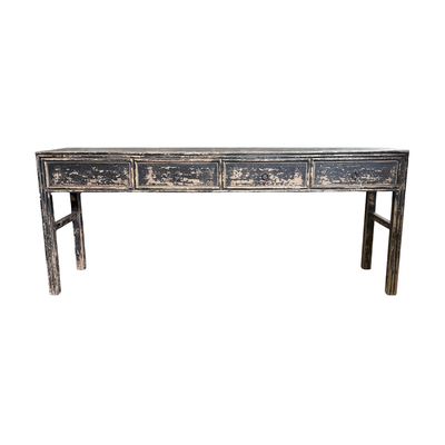 Wandtafel zwart 4la uniek 206x50x85